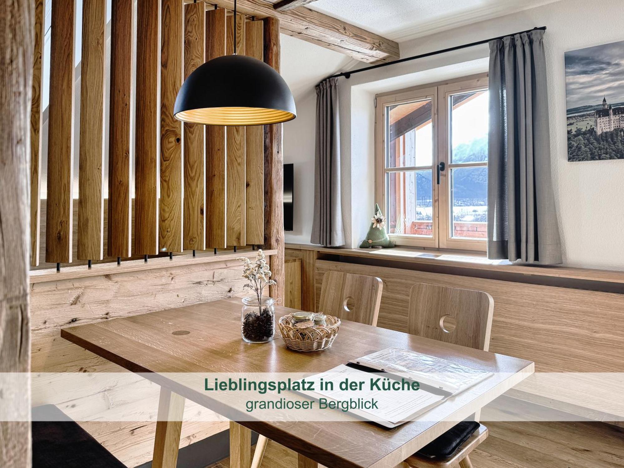 Chalet - Ferienwohnungen - Biohof Stoeger - Panoramasuedbalkon - Grandiose Aussicht Auf See, Berge Und Schloss Neuschwanstein Rieden Eksteriør bilde
